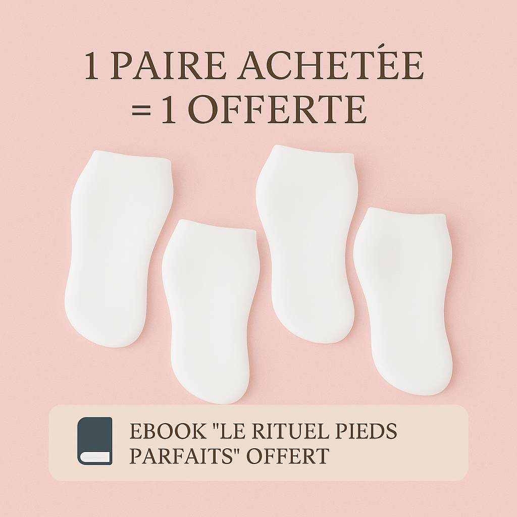 Chaussettes en Silicone Réutilisables | 1 Achetée = 1 Offerte + Ebook Offert
