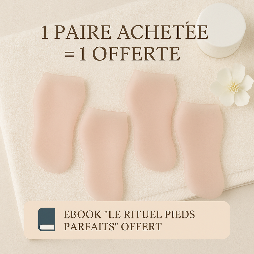 Chaussettes en Silicone Réutilisables | 1 Achetée = 1 Offerte + Ebook Offert
