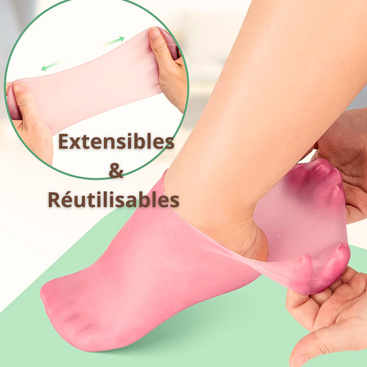 Chaussettes en Silicone Réutilisables | 1 Achetée = 1 Offerte + Ebook Offert